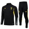 Juventus Quarter Zip Ensemble Sweat d'Entraînement 2023-24 Noire Pour Homme